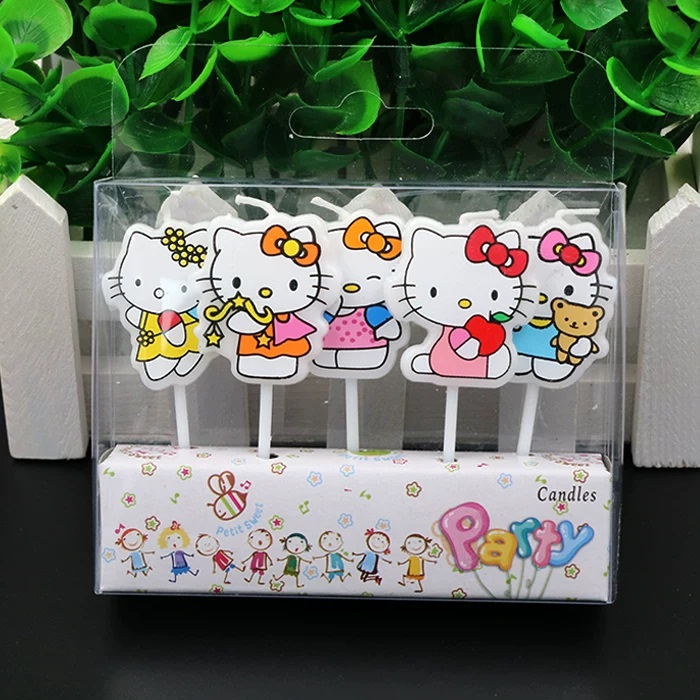 Candle Supplies Kit - Set di 5 Candele Kawaii HelloKitty