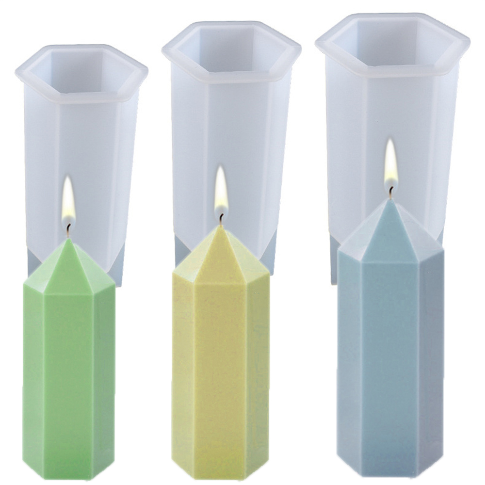 Candle Supplies Kit - Stampi per candele a colonna esagonale