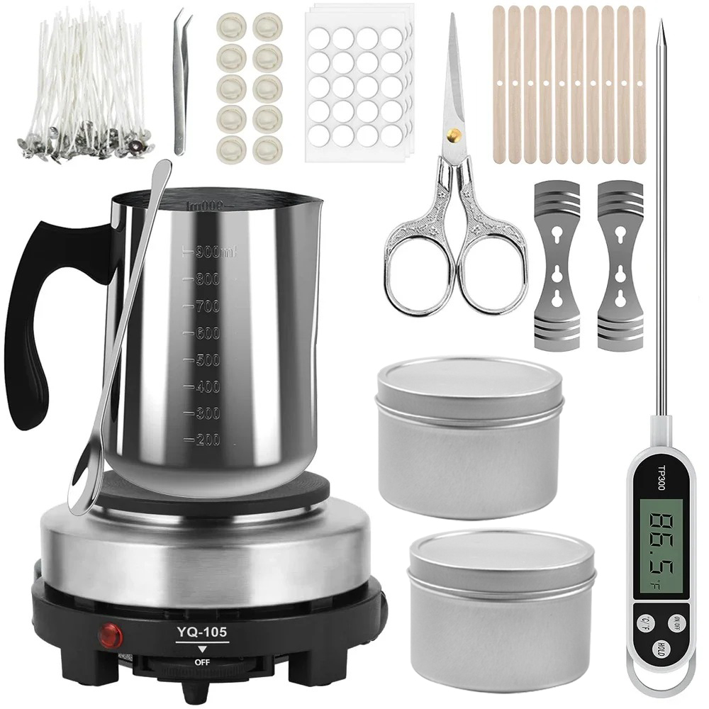 Candle Supplies Kit - Pentola per versare candele con piastra